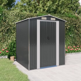 Garden shed anthracite galvanized steel 192x191x223 cm by vidaXL, Sheds - Ref: Foro24-3147449, Price: 381,57 €, Discount: %