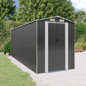 Garden shed anthracite galvanized steel 192x523x223 cm by vidaXL, Sheds - Ref: Foro24-3147453, Price: 866,09 €, Discount: %