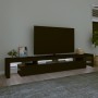 Mueble de TV con luces LED Negro 260x36,5x40 cm de vidaXL, Muebles TV - Ref: Foro24-3152779, Precio: 186,58 €, Descuento: %