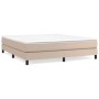 Cama box spring con colchón cuero sintético capuchino 160x200cm de vidaXL, Camas y somieres - Ref: Foro24-3144272, Precio: 40...