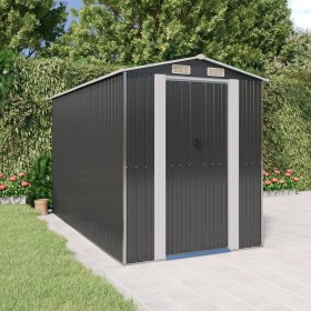 Garden shed anthracite galvanized steel 192x357x223 cm by vidaXL, Sheds - Ref: Foro24-3147451, Price: 594,99 €, Discount: %