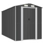 Garden shed anthracite galvanized steel 192x357x223 cm by vidaXL, Sheds - Ref: Foro24-3147451, Price: 548,08 €, Discount: %