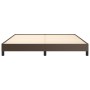 Estructura de cama de cuero sintético marrón 160x200 cm de vidaXL, Camas y somieres - Ref: Foro24-346913, Precio: 125,37 €, D...