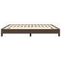 Estructura de cama de cuero sintético marrón 160x200 cm de vidaXL, Camas y somieres - Ref: Foro24-346913, Precio: 125,37 €, D...