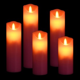 Electric LED candles 5 pcs with warm white remote control by vidaXL, Candles - Ref: Foro24-335843, Price: 29,74 €, Discount: %