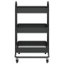 Kitchen cart 3 levels black steel 43x34x79 cm by vidaXL, Cars and islands - Ref: Foro24-335865, Price: 52,70 €, Discount: %