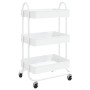 Carrito de cocina 3 niveles acero blanco 43x34x79 cm de vidaXL, Carros e islas - Ref: Foro24-335866, Precio: 46,97 €, Descuen...