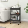 Kitchen trolley 3 levels anthracite steel 43x34x79 cm by vidaXL, Cars and islands - Ref: Foro24-335867, Price: 44,98 €, Disco...