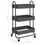 Kitchen trolley 3 levels anthracite steel 43x34x79 cm by vidaXL, Cars and islands - Ref: Foro24-335867, Price: 44,98 €, Disco...