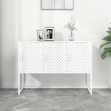 White steel sideboard 105x35x75 cm by vidaXL, Sideboards - Ref: Foro24-335869, Price: 165,99 €, Discount: %