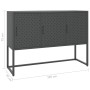 Aparador de acero antracita 105x35x75 cm de vidaXL, Aparadores - Ref: Foro24-335870, Precio: 177,81 €, Descuento: %