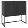 Aparador de acero negro 75x35x75 cm de vidaXL, Aparadores - Ref: Foro24-335871, Precio: 142,26 €, Descuento: %