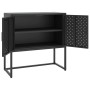 Aparador de acero negro 75x35x75 cm de vidaXL, Aparadores - Ref: Foro24-335871, Precio: 142,26 €, Descuento: %