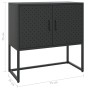 Aparador de acero negro 75x35x75 cm de vidaXL, Aparadores - Ref: Foro24-335871, Precio: 142,26 €, Descuento: %