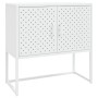 Aparador de acero blanco 75x35x75 cm de vidaXL, Aparadores - Ref: Foro24-335872, Precio: 118,99 €, Descuento: %