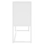 Aparador de acero blanco 75x35x75 cm de vidaXL, Aparadores - Ref: Foro24-335872, Precio: 118,99 €, Descuento: %