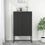 Black steel sideboard 80x35x135 cm by vidaXL, Lockers and storage cabinets - Ref: Foro24-335874, Price: 209,73 €, Discount: %