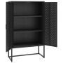 Black steel sideboard 80x35x135 cm by vidaXL, Lockers and storage cabinets - Ref: Foro24-335874, Price: 209,73 €, Discount: %