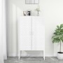 White steel sideboard 80x35x135 cm by vidaXL, Lockers and storage cabinets - Ref: Foro24-335875, Price: 209,73 €, Discount: %