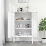 White steel sideboard 80x35x135 cm by vidaXL, Lockers and storage cabinets - Ref: Foro24-335875, Price: 209,73 €, Discount: %