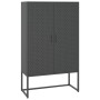 Anthracite steel sideboard 80x35x135 cm by vidaXL, Lockers and storage cabinets - Ref: Foro24-335876, Price: 209,73 €, Discou...