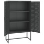 Anthracite steel sideboard 80x35x135 cm by vidaXL, Lockers and storage cabinets - Ref: Foro24-335876, Price: 209,73 €, Discou...