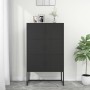 Black steel sideboard 80x35x135 cm by vidaXL, Lockers and storage cabinets - Ref: Foro24-335877, Price: 212,97 €, Discount: %