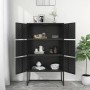 Black steel sideboard 80x35x135 cm by vidaXL, Lockers and storage cabinets - Ref: Foro24-335877, Price: 212,97 €, Discount: %