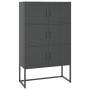 Anthracite steel sideboard 80x35x135 cm by vidaXL, Lockers and storage cabinets - Ref: Foro24-335879, Price: 217,70 €, Discou...