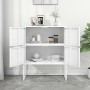 White steel sideboard 80x35x100 cm by vidaXL, Lockers and storage cabinets - Ref: Foro24-335881, Price: 151,33 €, Discount: %