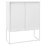 White steel sideboard 80x35x100 cm by vidaXL, Lockers and storage cabinets - Ref: Foro24-335881, Price: 151,33 €, Discount: %