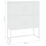 White steel sideboard 80x35x100 cm by vidaXL, Lockers and storage cabinets - Ref: Foro24-335881, Price: 151,33 €, Discount: %