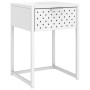 White steel bedside table 38x35x54 cm by vidaXL, Nightstands - Ref: Foro24-335887, Price: 58,06 €, Discount: %