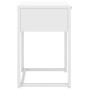 White steel bedside table 38x35x54 cm by vidaXL, Nightstands - Ref: Foro24-335887, Price: 58,06 €, Discount: %