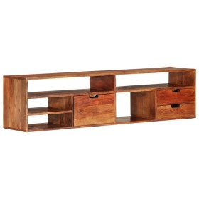 Mueble de TV de madera maciza de acacia 140x30x35 cm de vidaXL, Muebles TV - Ref: Foro24-340301, Precio: 196,46 €, Descuento: %