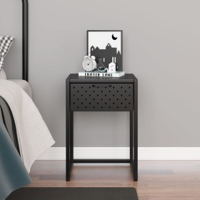 Anthracite steel bedside table 38x35x54 cm by vidaXL, Nightstands - Ref: Foro24-335888, Price: 95,06 €, Discount: %