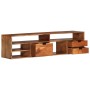 Solid acacia wood TV cabinet 140x30x35 cm by vidaXL, TV Furniture - Ref: Foro24-340301, Price: 196,99 €, Discount: %