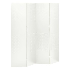 Divider screen with 4 panels white steel 160x180 cm by vidaXL, Room dividers - Ref: Foro24-335899, Price: 199,99 €, Discount: %