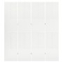 Biombo divisor de 4 paneles acero blanco 160x180 cm de vidaXL, Divisores de ambientes - Ref: Foro24-335899, Precio: 199,99 €,...