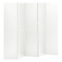 Biombo divisor de 5 paneles acero blanco 200x180 cm de vidaXL, Divisores de ambientes - Ref: Foro24-335902, Precio: 216,99 €,...