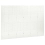 Biombo divisor de 6 paneles acero blanco 240x180 cm de vidaXL, Divisores de ambientes - Ref: Foro24-335905, Precio: 228,65 €,...