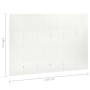 Biombo divisor de 6 paneles acero blanco 240x180 cm de vidaXL, Divisores de ambientes - Ref: Foro24-335905, Precio: 228,65 €,...