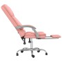 Silla de oficina reclinable masaje cuero sintético rosa de vidaXL, Sillas de oficina - Ref: Foro24-349691, Precio: 140,99 €, ...