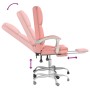 Silla de oficina reclinable masaje cuero sintético rosa de vidaXL, Sillas de oficina - Ref: Foro24-349691, Precio: 140,99 €, ...