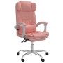 Pink synthetic leather reclining office chair by vidaXL, Office chairs - Ref: Foro24-349737, Price: 132,99 €, Discount: %