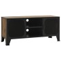 Mueble de TV metal y MDF marrón rústico 105x36x47 cm de vidaXL, Muebles TV - Ref: Foro24-335909, Precio: 88,22 €, Descuento: %