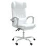 Silla de oficina reclinable cuero sintético blanco de vidaXL, Sillas de oficina - Ref: Foro24-349738, Precio: 137,92 €, Descu...