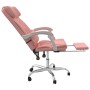 Silla de oficina reclinable cuero sintético rosa de vidaXL, Sillas de oficina - Ref: Foro24-349737, Precio: 133,11 €, Descuen...