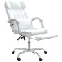 Silla de oficina reclinable cuero sintético blanco de vidaXL, Sillas de oficina - Ref: Foro24-349738, Precio: 137,92 €, Descu...