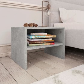 Concrete gray plywood bedside table 40x30x30 cm by vidaXL, Nightstands - Ref: Foro24-800071, Price: 25,99 €, Discount: %